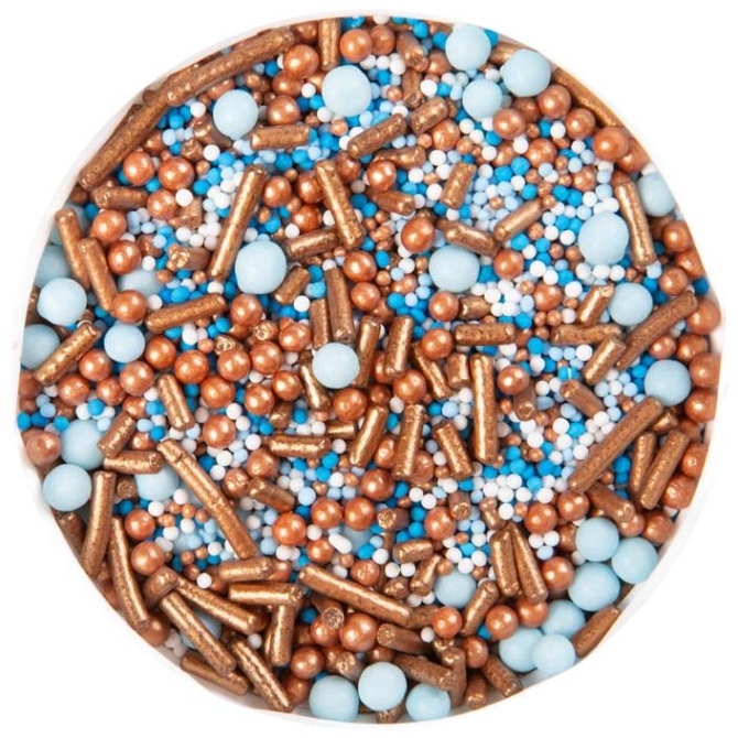 50g Sprinkles - Azul / Bronce 