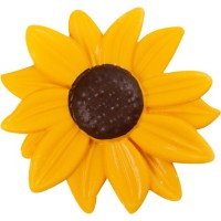 1 Girasol  5,5 cm - Chocolate Blanco