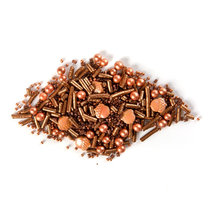 50 g de decoraciones espolvoreadas de cobre - Otoo 