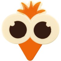 Ojos y Pico de Gallina (10 cm) - Chocolate Blanco