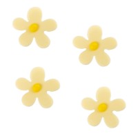 3 Flores (2.8 cm) - Chocolate Blanco