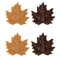 2 Hojas de Otoo 5,5 cm - Chocolate
