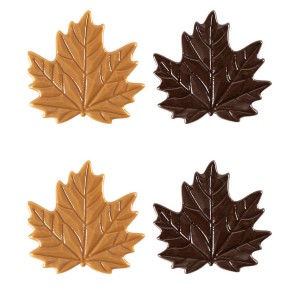 2 Hojas de Otoo 5,5 cm - Chocolate