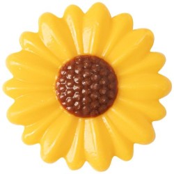 2 Girasoles  3, 7 cm - Chocolate Blanco. n1