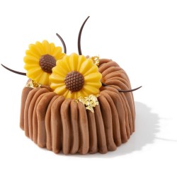 2 Girasoles  3, 7 cm - Chocolate Blanco. n2