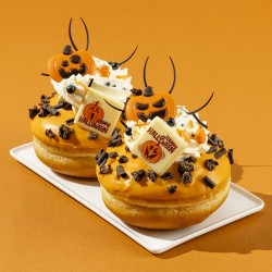 2 Calabazas de Halloween 3, 5 cm - Chocolate. n1