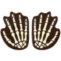 2 Manos de Esqueleto 4,9 cm - Chocolate