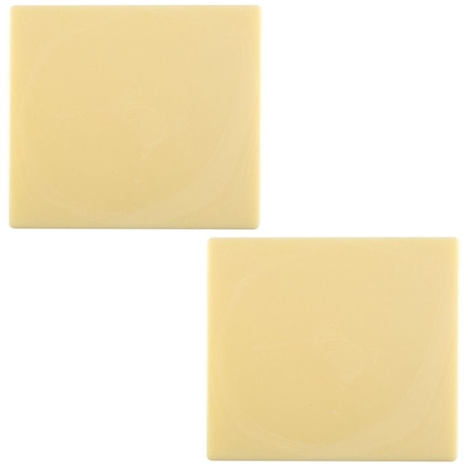 2 Puntas de Tronco de Navidad (9 cm) - Chocolate Blanco 