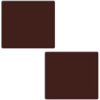 2 Puntas de Tronco de Navidad (9 cm) - Chocolate Negro