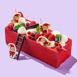 4 Pap Noel (4, 5 cm) - Chocolate blanco. n1