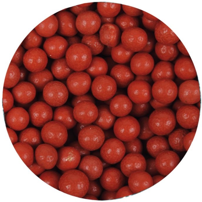 50 g de chispas decorativas - Bolas de acebo rojas (0, 4 cm) 