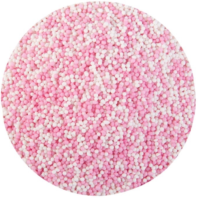 50 g de grageas para nia rosa / blanco 
