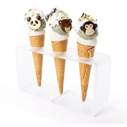 Surtido de 4 Cabezas de Animales (3 cm) - Chocolate. n1