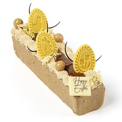 3 huevos de Pascua decorados de 4, 3 cm � Chocolate blanco. n�1