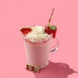Juego de 6 adornos para el D�a de San Valent�n � Chocolate blanco. n�1