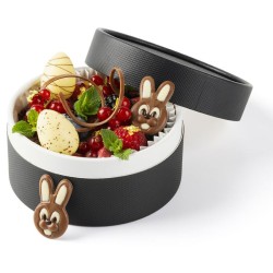 4 conejos con dientes (4, 5 cm) � Chocolate. n�2