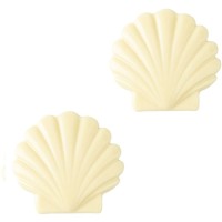 2 conchas marinas (6,3 cm) � Chocolate blanco