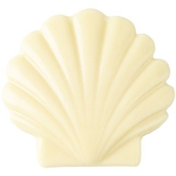 2 conchas marinas (6, 3 cm) � Chocolate blanco. n�1