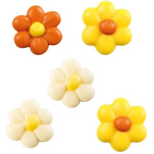 5 miniflores (� 2 cm) � Chocolate blanco