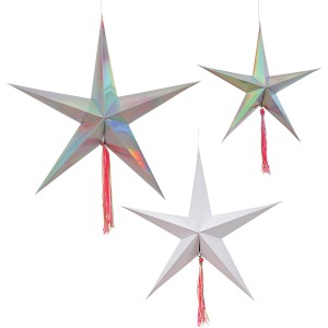 3 Grandes Suspensiones Shooting Stars (18, 25 y 28 cm)