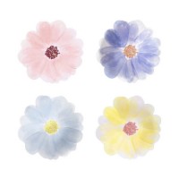 platos pequeos de flores de primavera (19,5 cm)