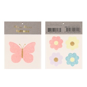 Tatuajes - Mariposas/Flores Glitter