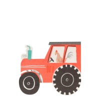 Contiene : 1 x 16 Servilletas Granja - Tractor