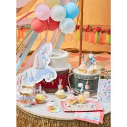 8 Platos Grandes - Caballo de Circo. n1