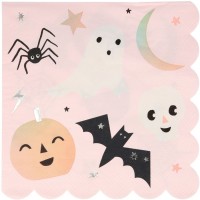 16 servilletas Halloween Pastel