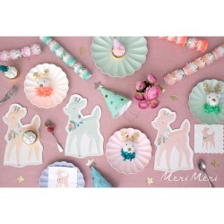 8 platos de reno pastel. n5