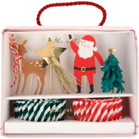 Kit de 24 cajas y decoracin navidea