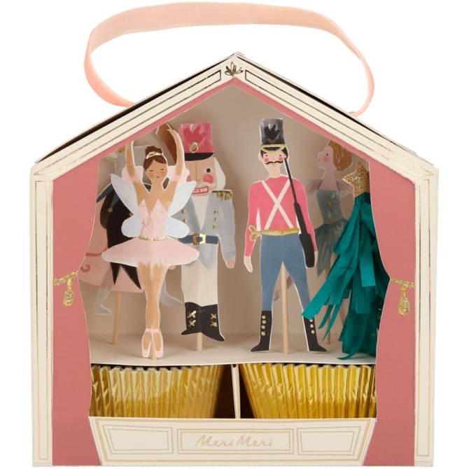 Kit de 24 Moldes y Decoraciones para Hornear Cascanueces 