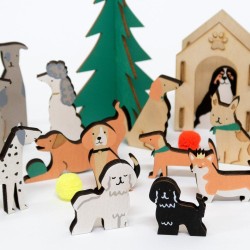 Calendario de Adviento - Perros de Navidad. n1