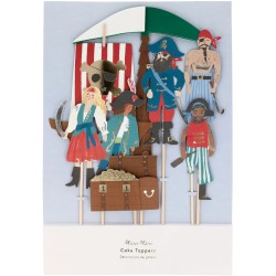 7 Cake Toppers - Pirata Dorado. n3