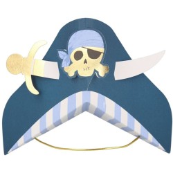 8 sombreros de pirata dorados. n°1