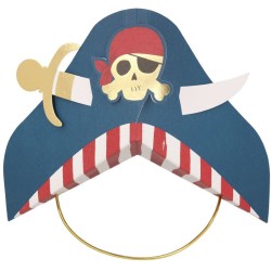 8 sombreros de pirata dorados. n°2