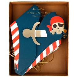 8 sombreros de pirata dorados. n°5