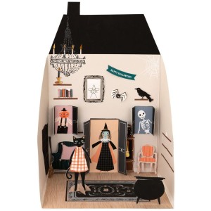 Casa vintage de Halloween para decorar