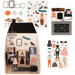 Casa vintage de Halloween para decorar. n1
