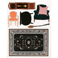 Casa vintage de Halloween para decorar. n2