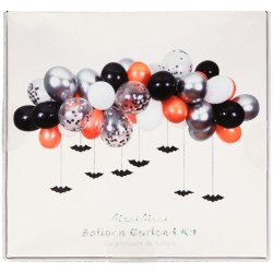 Guirnalda de murciélagos con arco de globos - Halloween. n°2