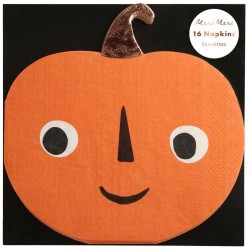 16 Toallas de Calabaza de Halloween Efecto Bronce. n°1