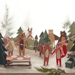 Calendario de Adviento Animales del Bosque - Papel. n1