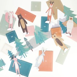 Calendario de Adviento Animales del Bosque - Papel. n2