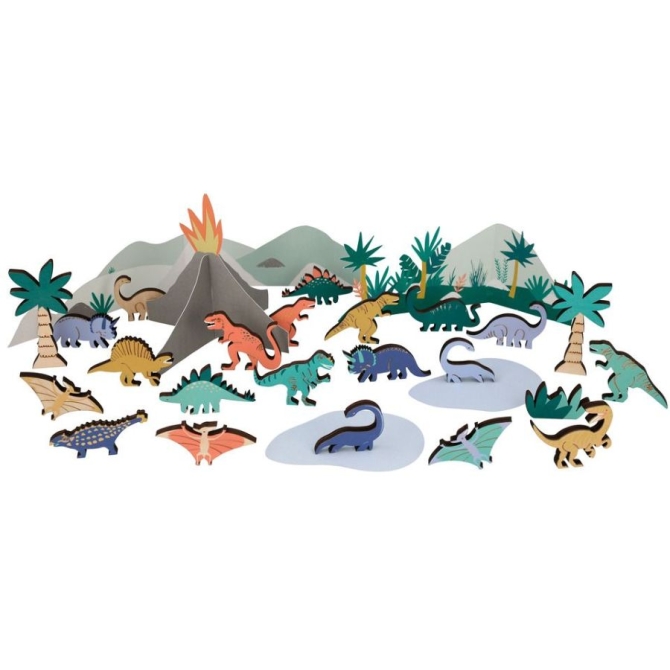 Calendario de Adviento Dinosaurios - Madera 
