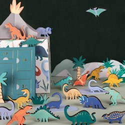Calendario de Adviento Dinosaurios - Madera. n1