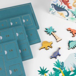 Calendario de Adviento Dinosaurios - Madera. n2