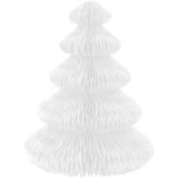 Set de 10 decoraciones de mesa de abeto para desplegar - Verde / Blanco. n6