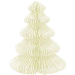 Set de 10 decoraciones de mesa de abeto para desplegar - Verde / Blanco. n10