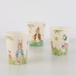 8 Vasos Peter Conejo En El Jardín. n°3